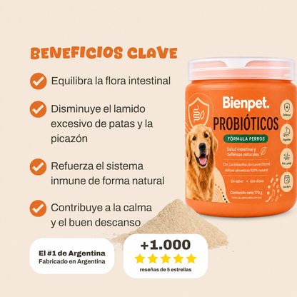 Probióticos para perros #1 en Argentina