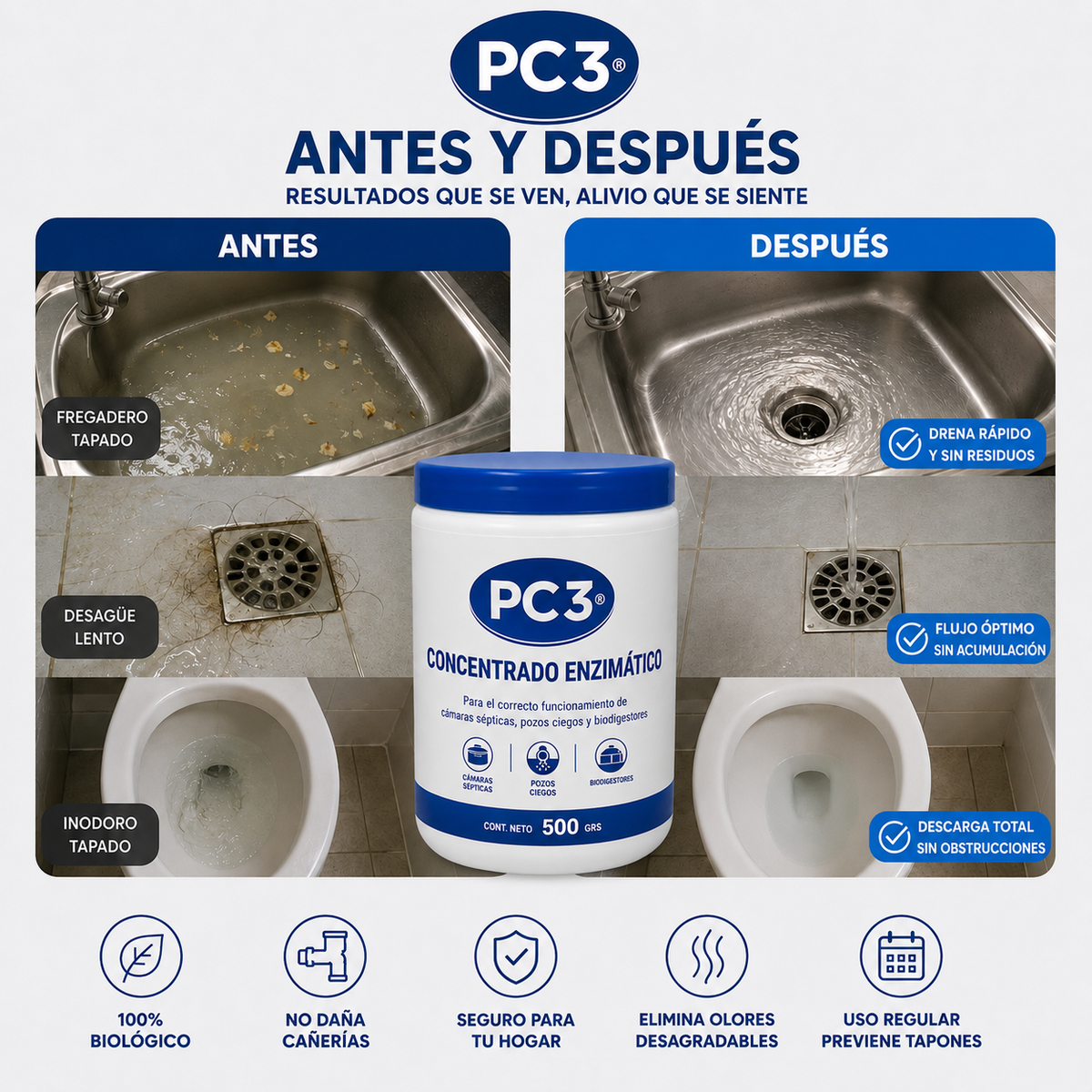 Destapex - Polvo destapacaño